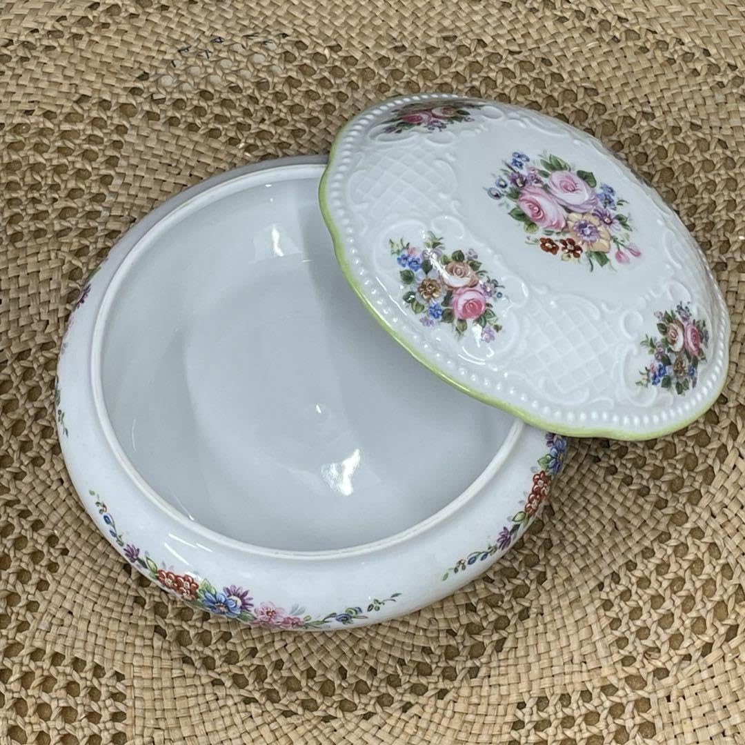 Amazon.co.jp: アンティーク リモージュ 小物入れ キャンディーBOX 花