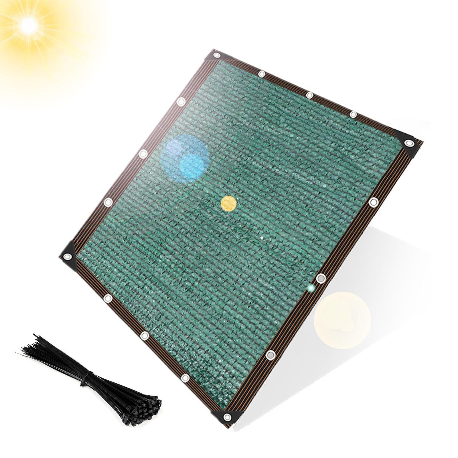 Filet d'ombrage pour jardin et serre 5x5.0m permeables