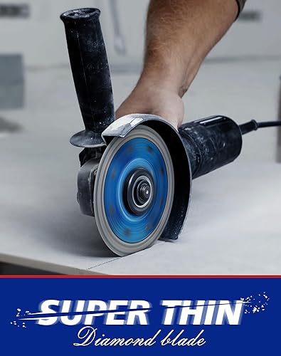Miniatura 5 de Hoja de sierra de diamante súper fina de 4.5 pulgadas para corte de azulejos de porcelana de granito y mármol (4.5 a 5 piezas)