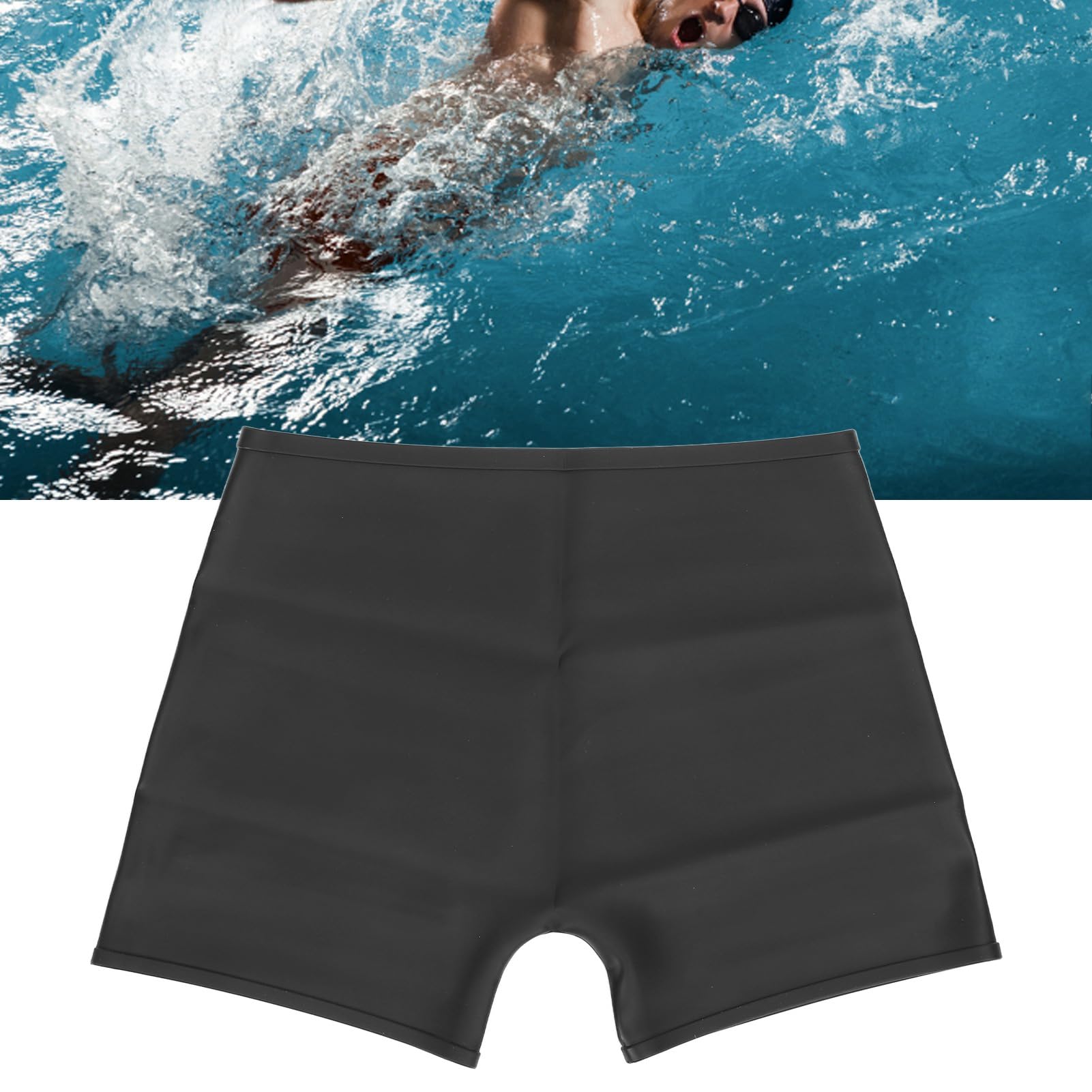 ZASCHMOY Short de Bain en Silicone pour Femme, Short de Bain étanche à 4 Coins pour Surf, Voile, été, Plage