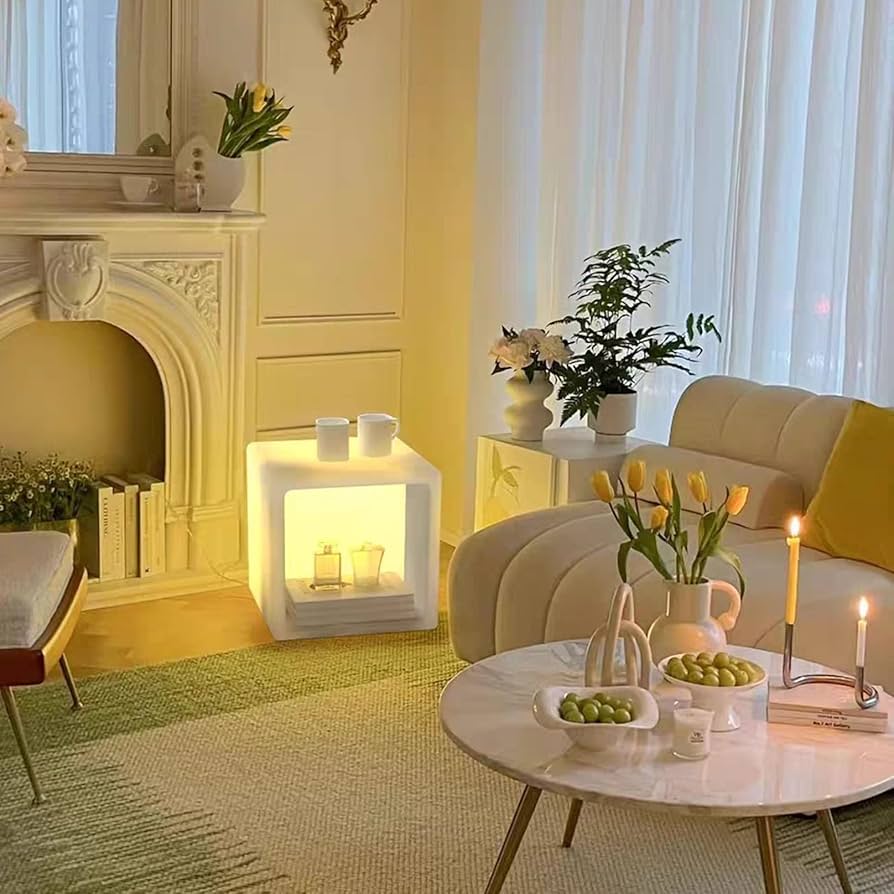 Amazon.co.jp : 15.7インチキューブナイトスタンドLEDライト