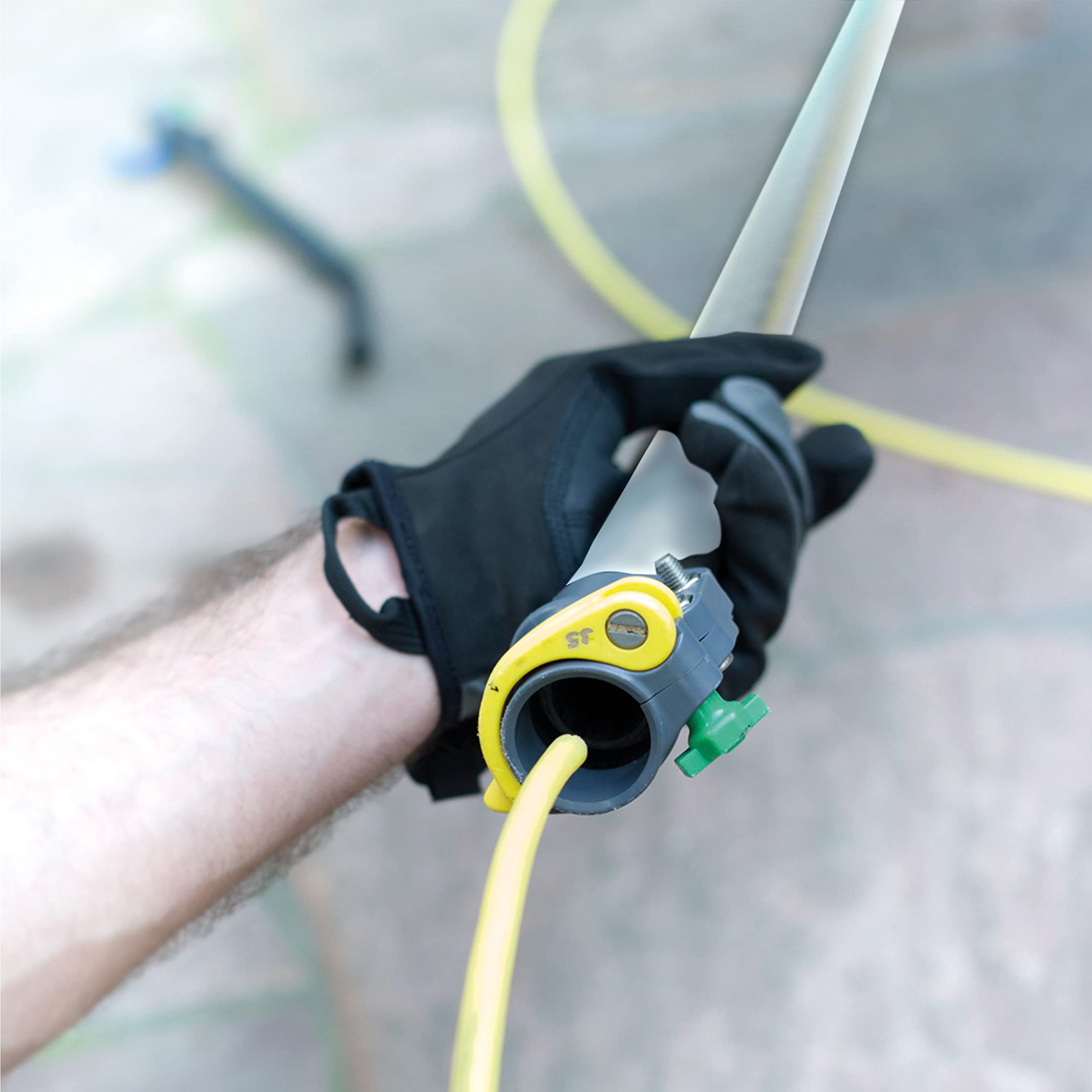 Unger AN60G NLite Manico Maestro Connect in alluminio, 6,00 m, dimensione: 1,71 m, dimensione corta, 4 elementi, 35 mm esterno