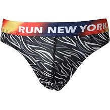 RUN NEW YORK Bikini Briefs, Front Closure, Easy to Move, Comfortable Men's
