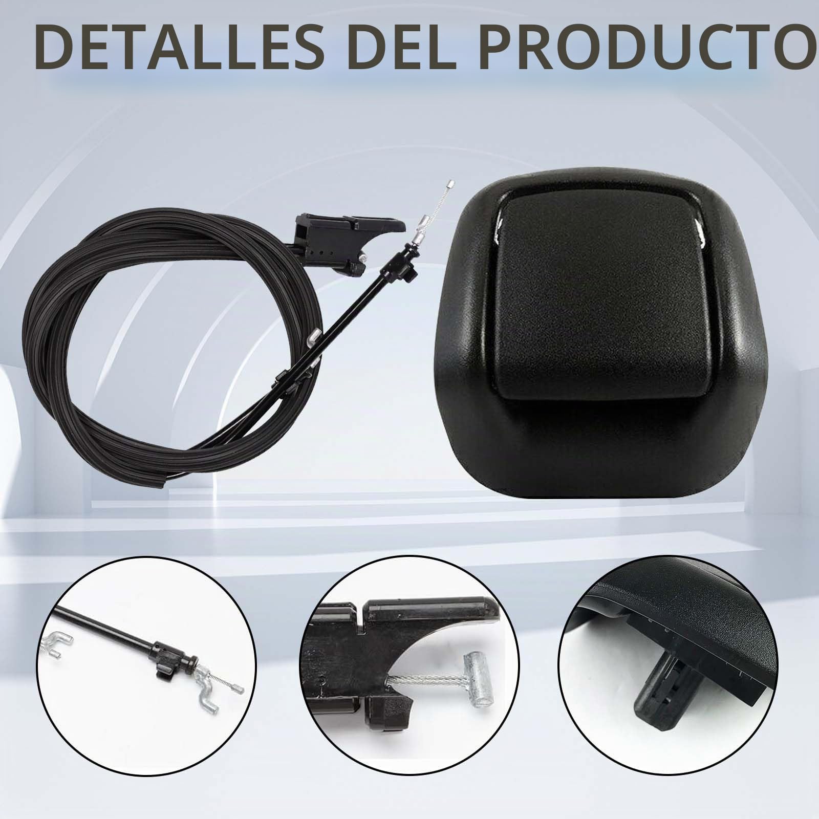 Cable de inclinación del asiento con cable de control, asa de inclinación, cable de control, cable de control para Ford Fiesta MK6 2002-2012, asiento delantero, palanca de inclinación, palanca de