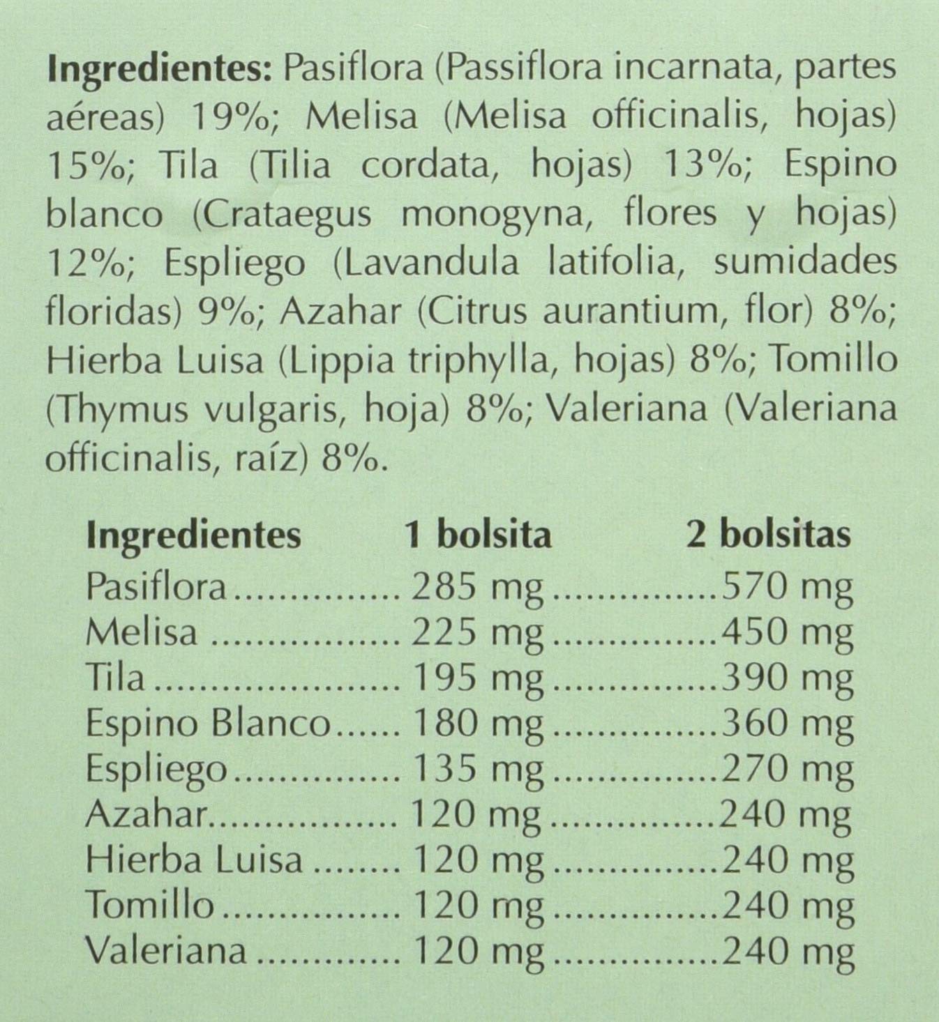 Indias Tranquilizante 20 Bolsitas - 30 gr