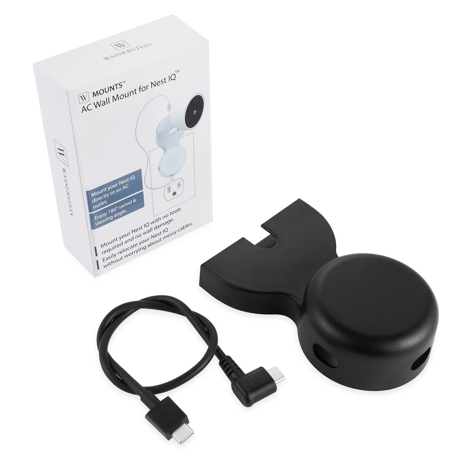 Wasserstein Ac Outlet Mount Compatible With Nest Cam Iq Indoor