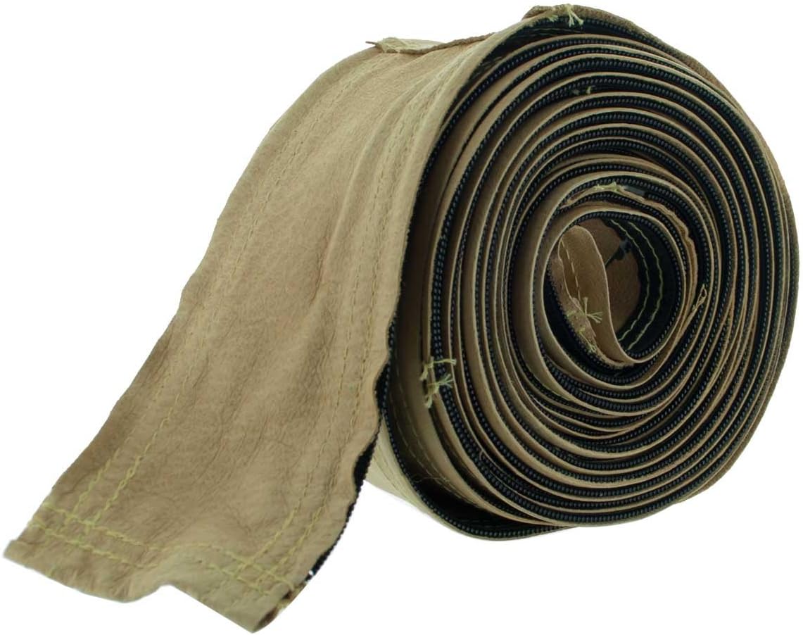TCL-3-22Z Cable Cover, Pigskin Leather, 3 in x 24 ft, Zipper
