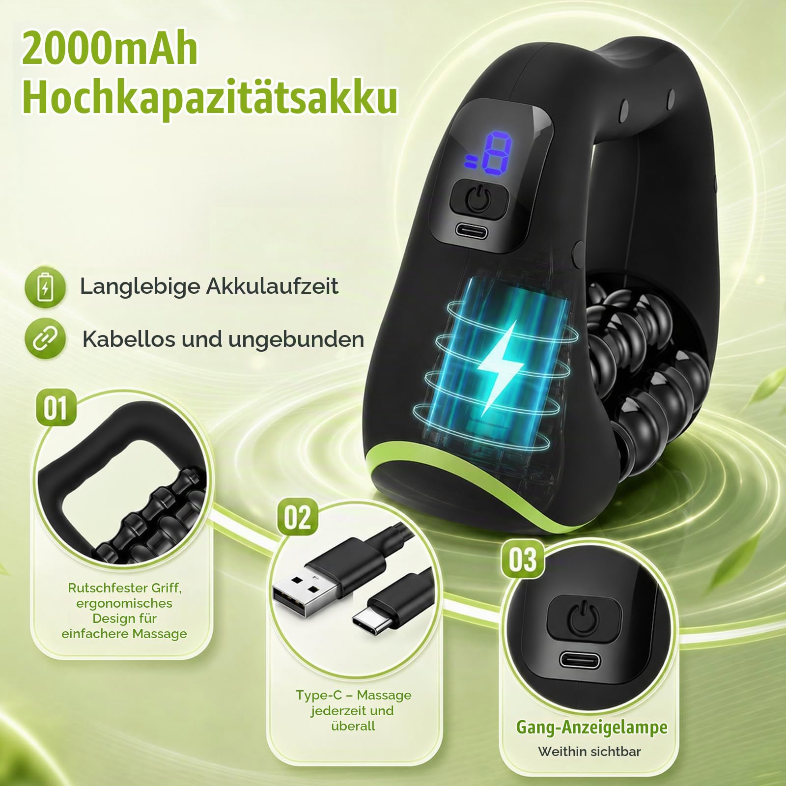 Elektrische Hand Rollmassagegerät