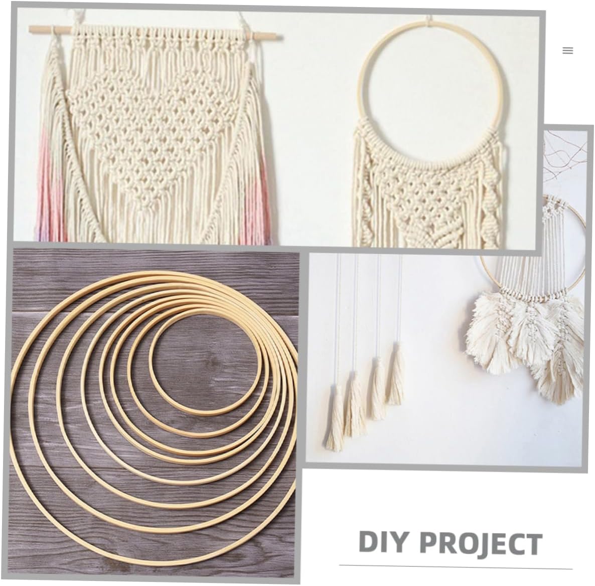 HAPINARY 10pcs Wreath for Crafts Dream Catcher Frames Hoops for Floral Decor Wedding Backdrops and Home Wall Hangings