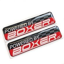 Concept Graphics Powered By Boxer Engine Wing 3D Domed Gel Decal Sticker Badges Emblems Fits Subaru