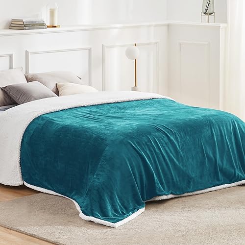Miniatura 2 de BEAUTEX Manta de forro polar sherpa, manta y manta de franela suave y esponjosa, mantas mullidas y acogedoras para sofá, cama, sofá para adultos (50