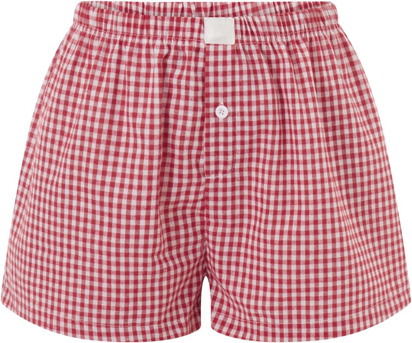 Womens Boxer Shorts Y2k Lounge Pj Shorts Low Rise Striped Pajamas Sleep Lounge Plaid Gingham Micro Short Pants - Image 5