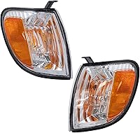 TRQ Driver & Passenger Corner Light Set for 2000-2004 Toyota Tundra - Direct Fit TO2530135 TO2531135