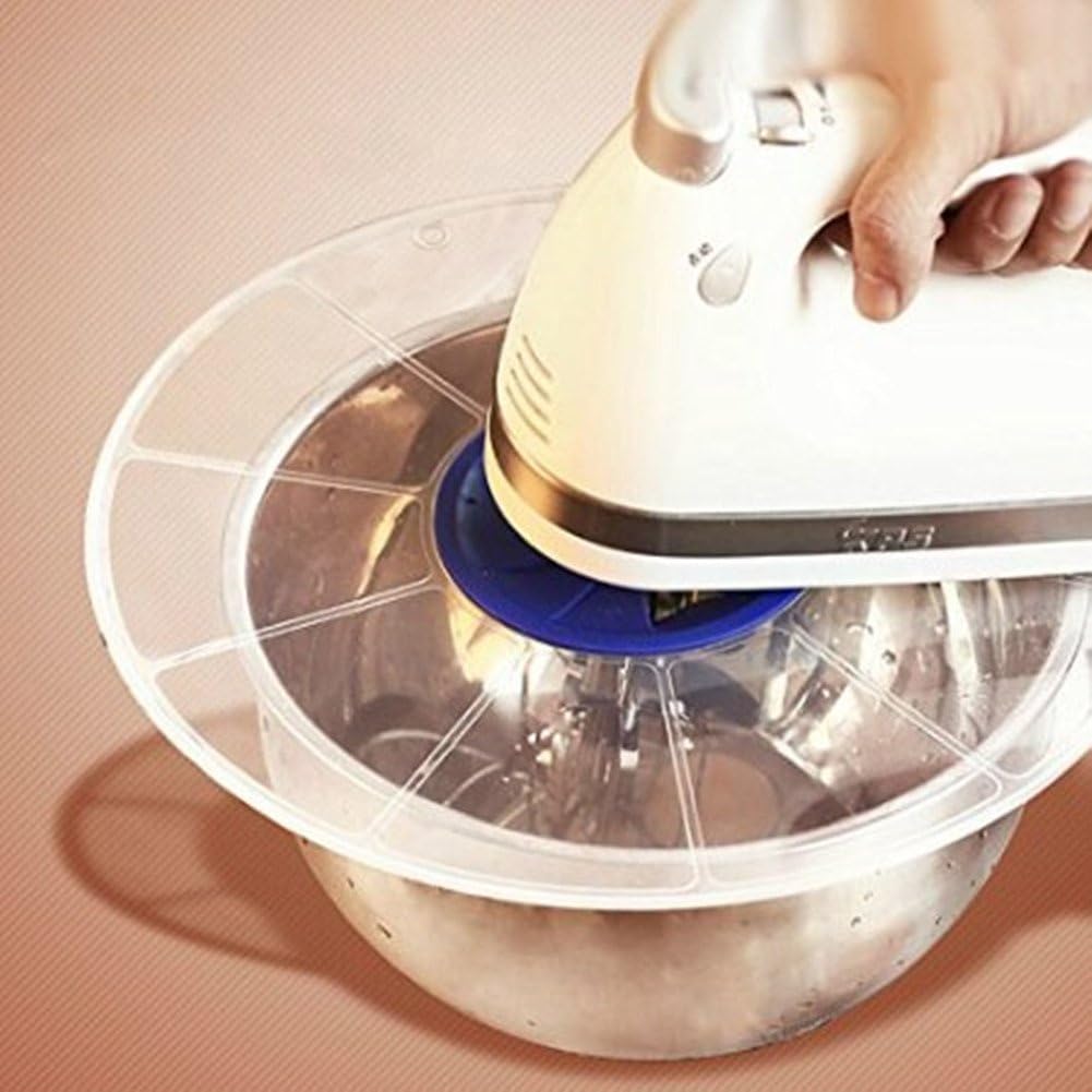 YISET Eggbeater Splash-proof Cover Lip with Silicone Shed Design Butter Ice Cream Splash Cover Bakery Tool Kit Kitchen Utensils