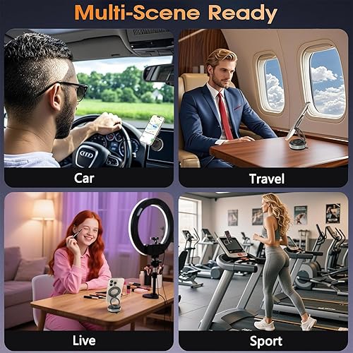 Miniatura 6 de Soporte para teléfono, soporte de teléfono para automóvil para MagSafe, soporte magnético de succión al vacío, montaje para tablero de automóvil,