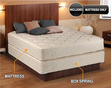 Dream Solutions USA Dream Sleep Comfort Classic Gentle Firm Two-Sided Queen Mattress Only - Fully Assembled, Orthopedic Type, Sleep Support System, Long Lasting