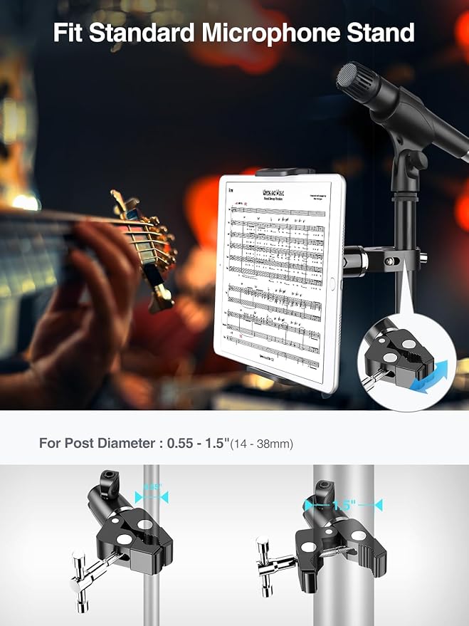 Soporte Metálico para iPad en Micrófono miniatura 5