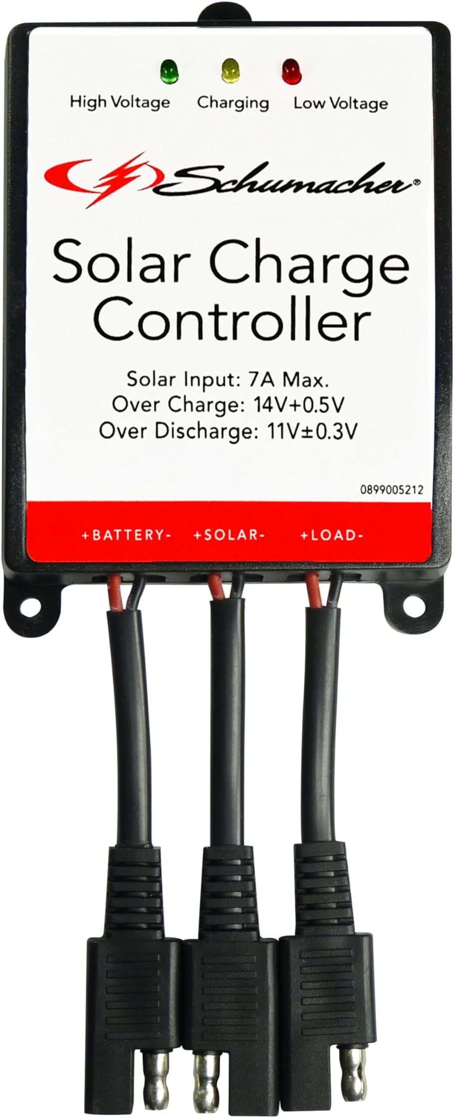 Schumacher 12V Solar Charge Controller, Black, SPC-7A, Plug-and-play, Compatible with Schumacher Solar Products