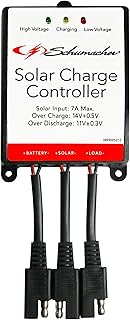 Schumacher 12V Solar Charge Controller, Black, SPC-7A, Plug-and-play, Compatible with Schumacher Solar Products