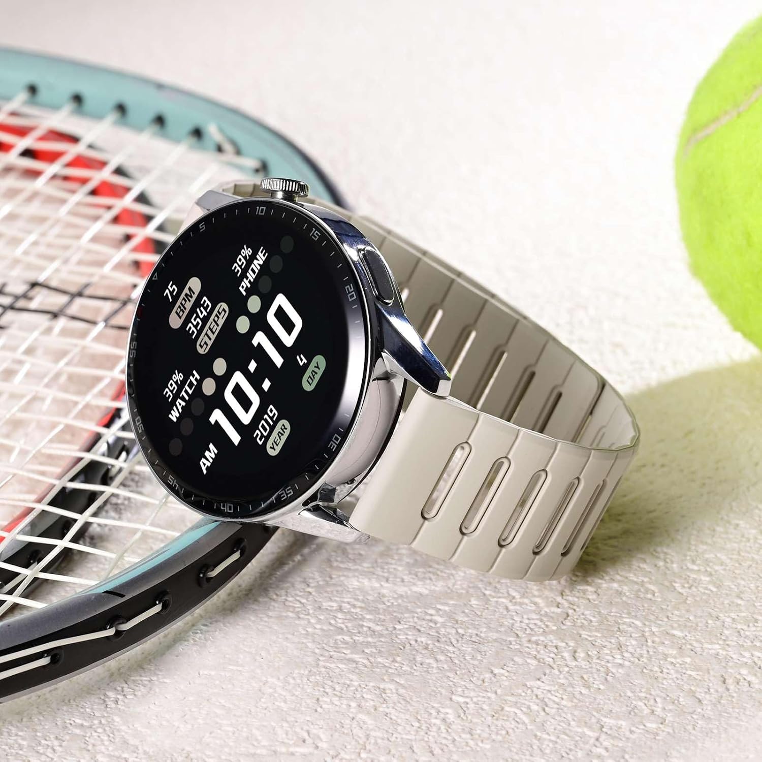BISONSTRAP Magnetic Watch Band for Men Women, Breathable Silicone Strap