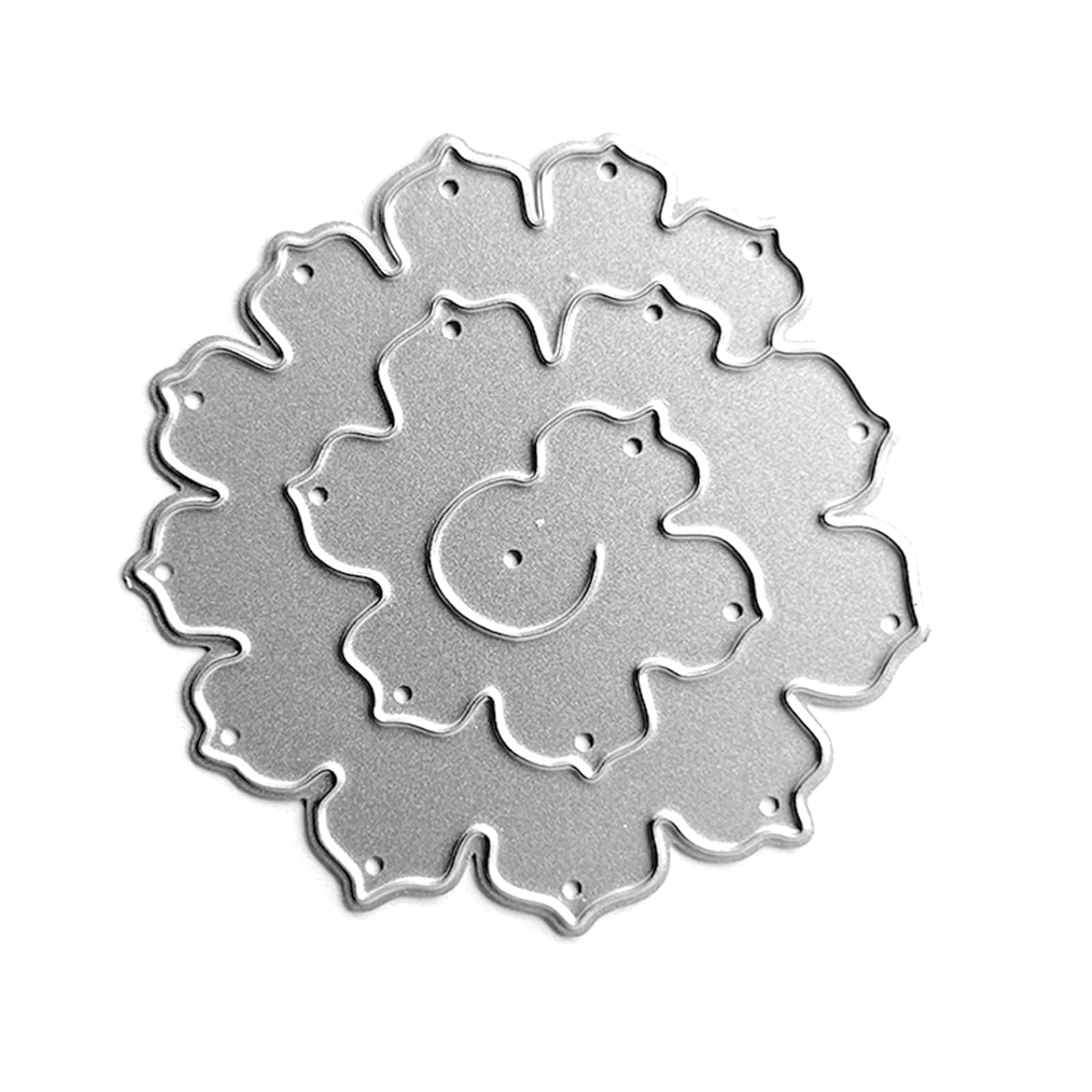 Oxxggkao Curly Flower Metal Cutting Dies Scrapbooking Stencil Die Cuts Card Embossing Photo Album Template Mold Decoration Metal Cutting Dies for Card Making