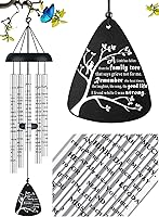 Vista 14 de Regalos de duelo conmemorativos de simpatía para la pérdida de papá, padre, Campanas de viento conmemorativas de simpatía para la pérdida de padre