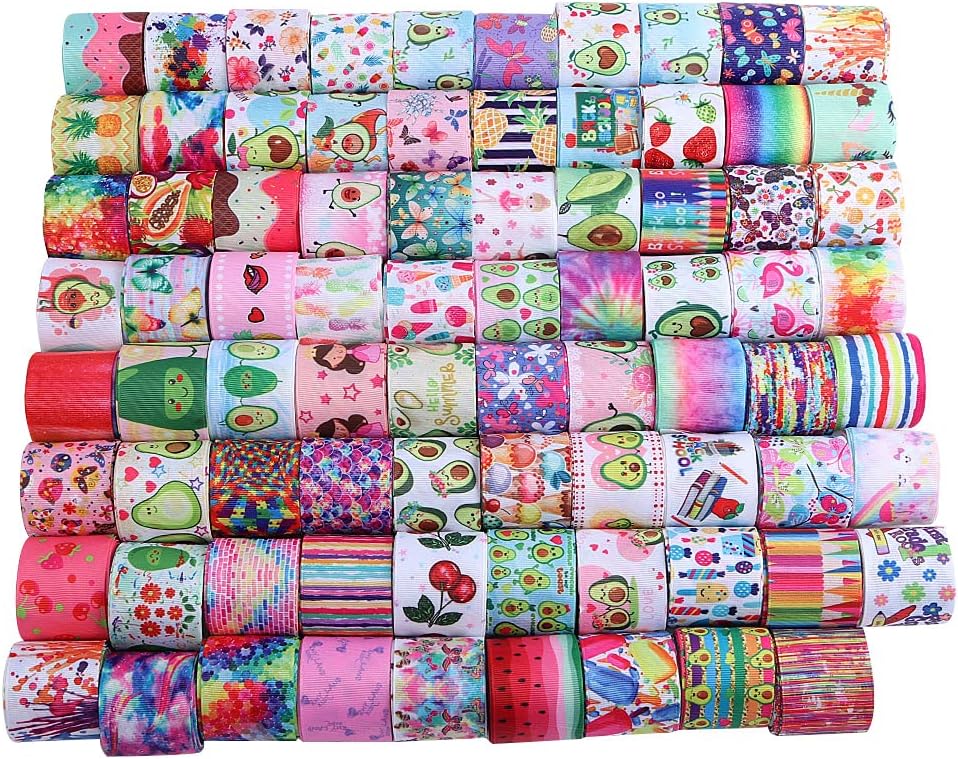 Random Assorted 10 Yards Grosgrain Ribbon 1.5" 38MM Wide DIY Sewing Lace Gift Wrapping Packing Crafts Boutique Hair Bow Accessories