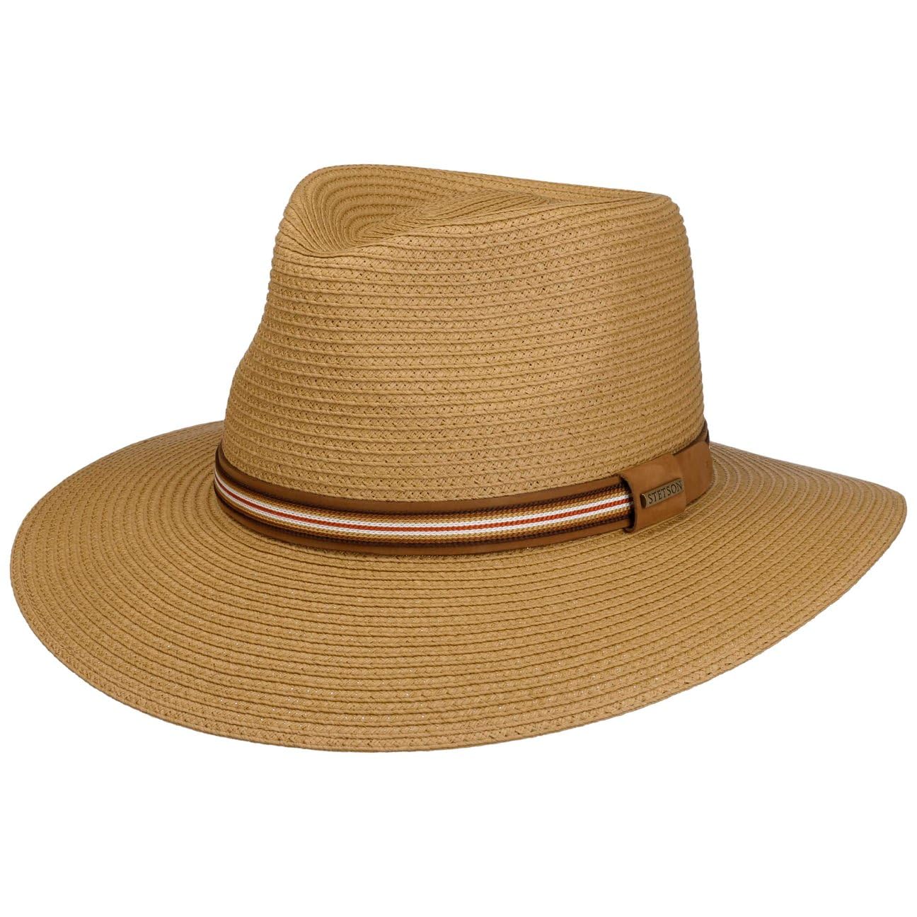 Stetson Big Brim Toyo Traveller Sombrero Paja Proteccion UV 40 Unisex Primavera Verano