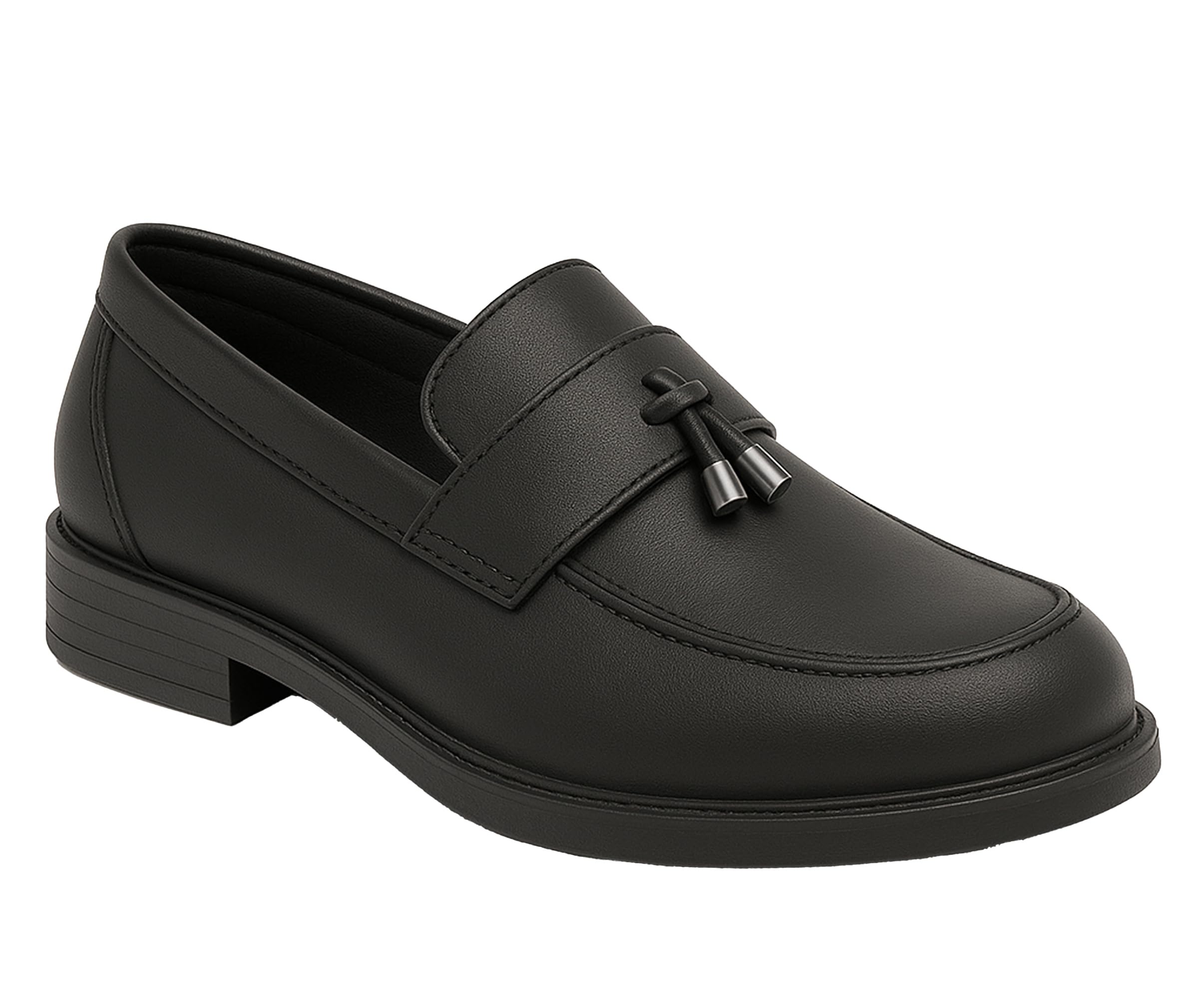 SIRRI Mocassini con Nappe Slip-on Ragazzi, in Vernice e Tessuto Opaco, Eleganti e Formali