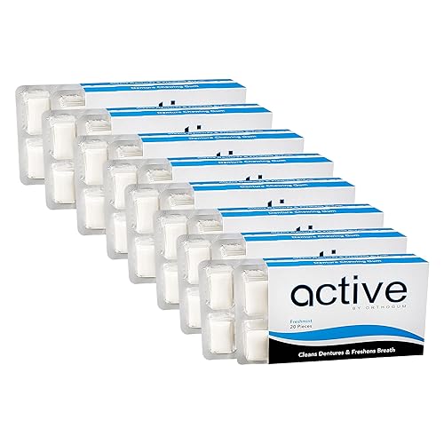 Miniatura 7 de Active Denture - Goma de mascar sin azúcar, la mejor goma de mascar para dentaduras postizas e implantes dentales, antiadherente, refresca