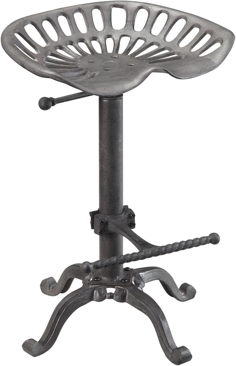 Carolina Cottage Adjustable Stool in Industrial Finish