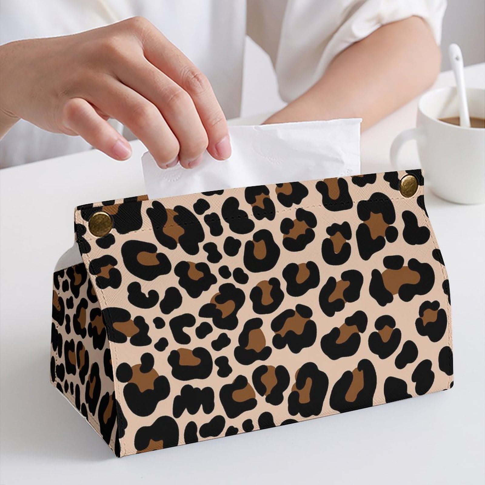 Amazon｜ティッシュボックス 豹柄 ヒョウ柄 ティッシュバッグ