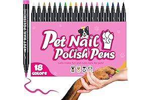 18-Color Dog Nail Polish Kit: Safe, Non-Toxic, and Perfect for Pet Nail Decoration