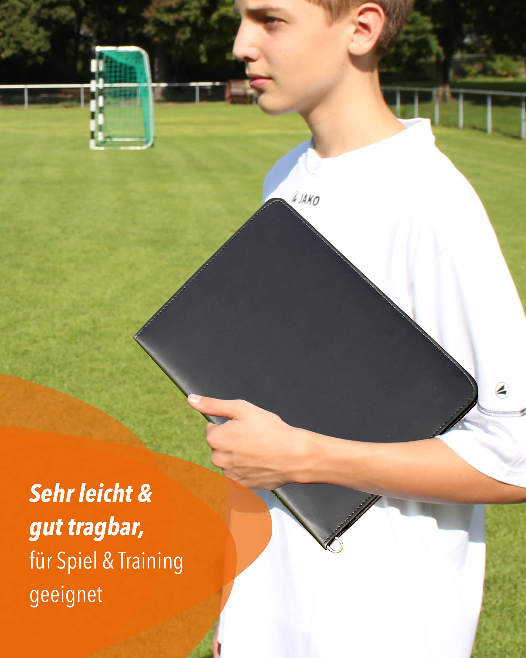 Taktikmappe Fußball – Profi-Trainermappe mit Magnet-Taktikboard, Stift & Notizblock – Coach-Board für Spielanalyse & Trainingsplanung