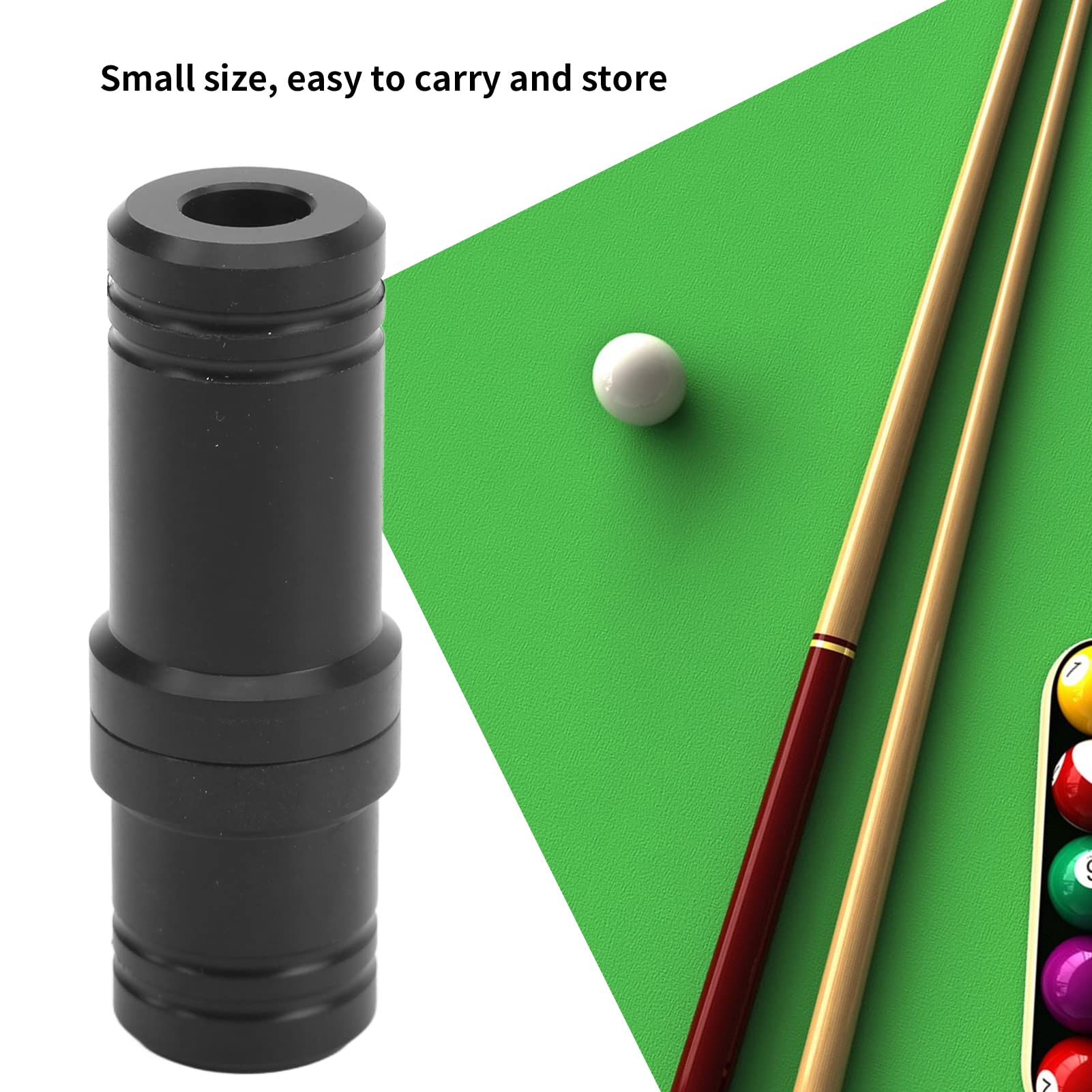 EVTSCAN Lot De 2 Protecteurs De Joint De Queue De Billard En Plastique – Extrémité De Protection De Connecteur De Queue De Billard En Plastique Pour MEZZ, Noir