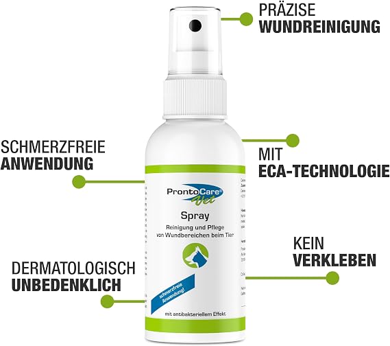 Saver set 'Wound Spray and Gel 75/20ml Optimal Professional Wundpr Products Pet Wound Treatment for Small Animals Dogs and Cats Fast Healing and excellent