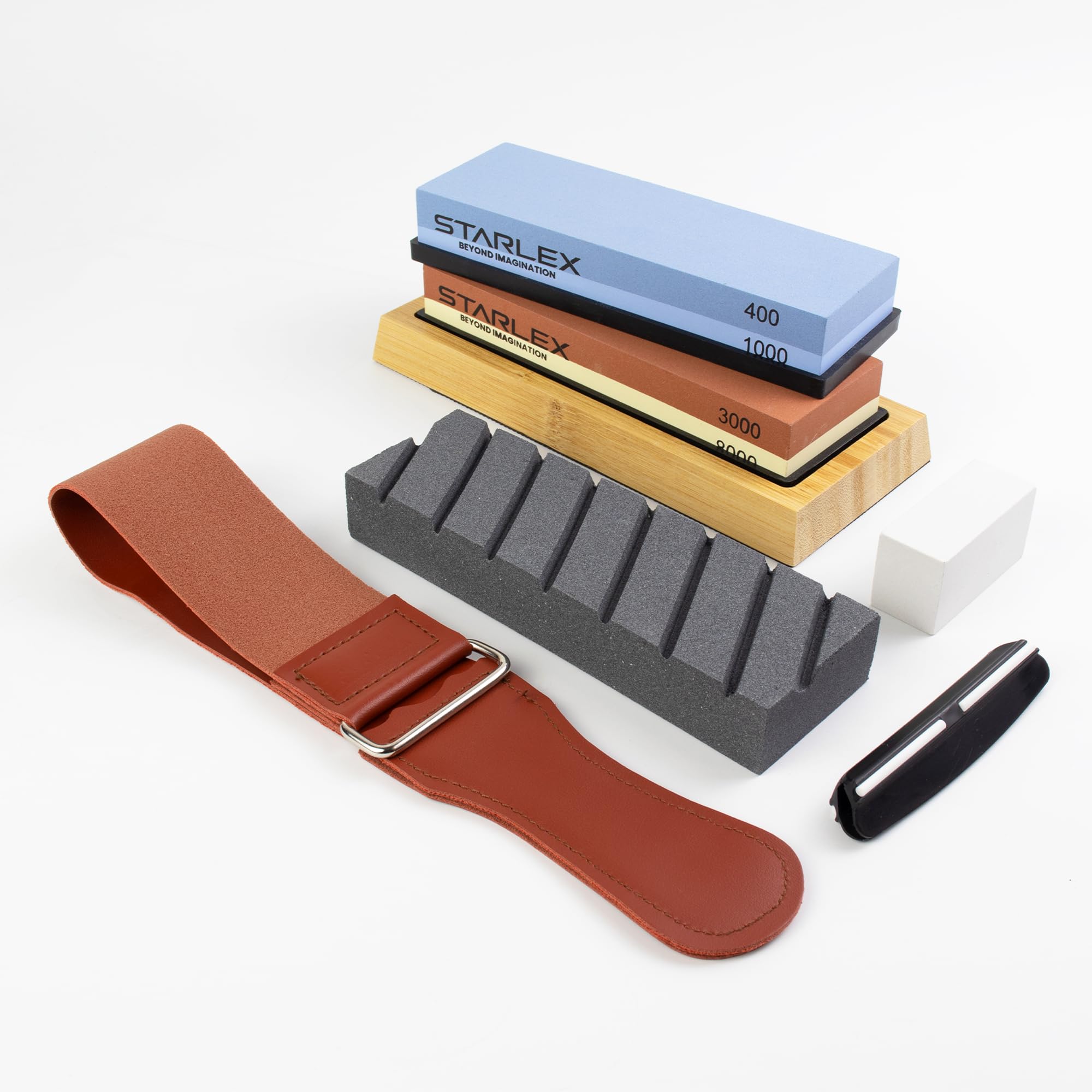 STARLEX Premium Knife Sharpening Stone Set