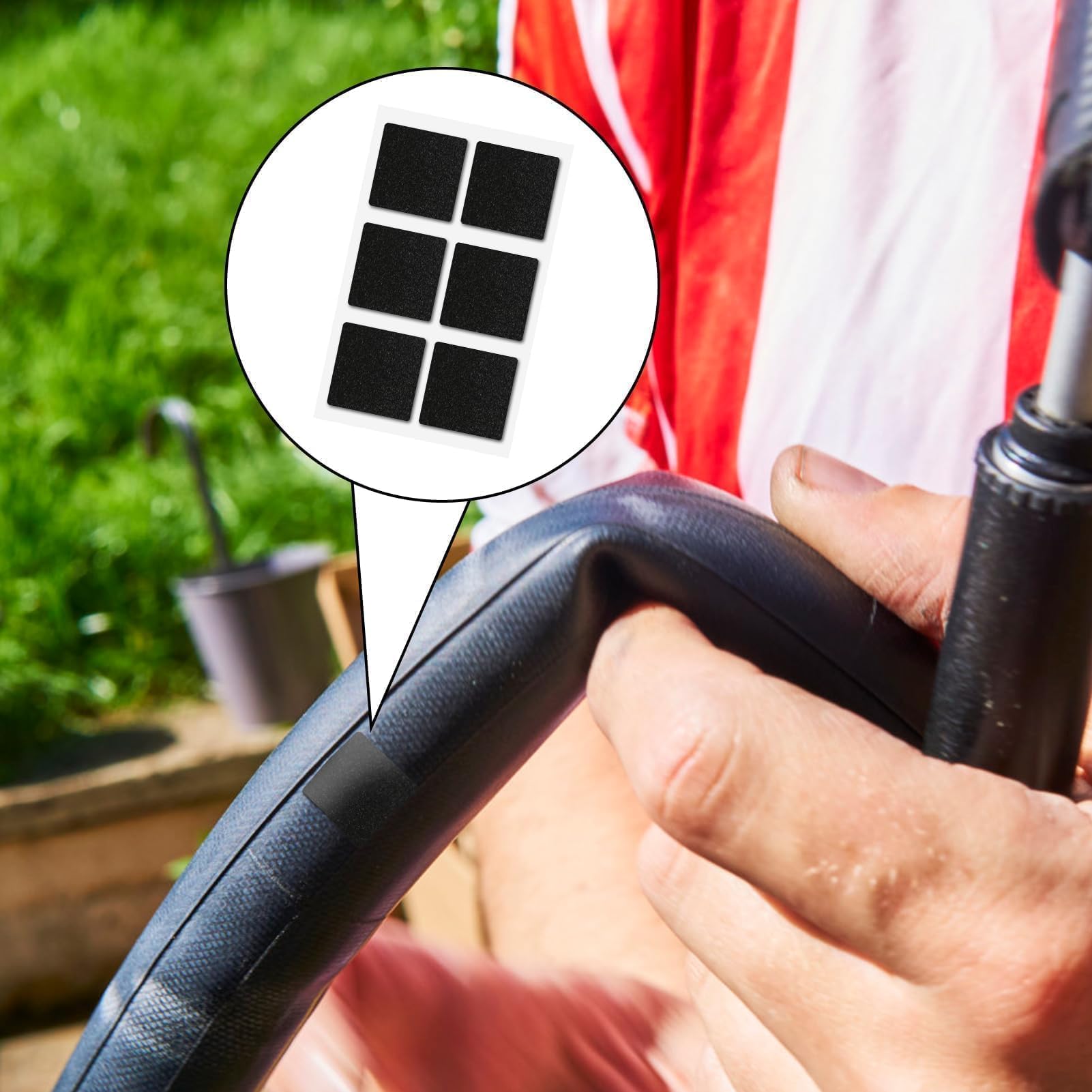 Kit 48 Toppe Autoadesive Per Riparare Forature Bici - Compatibile Con Mountain Bike E Strada