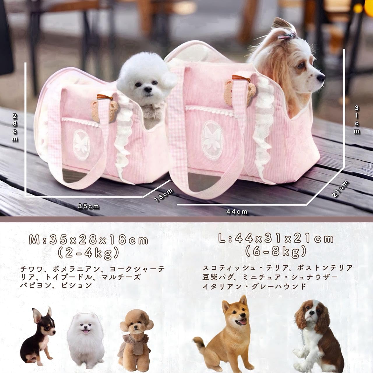 Amazon.co.jp: Fudia 犬 猫 ペットキャリーバッグ【くまネーミング