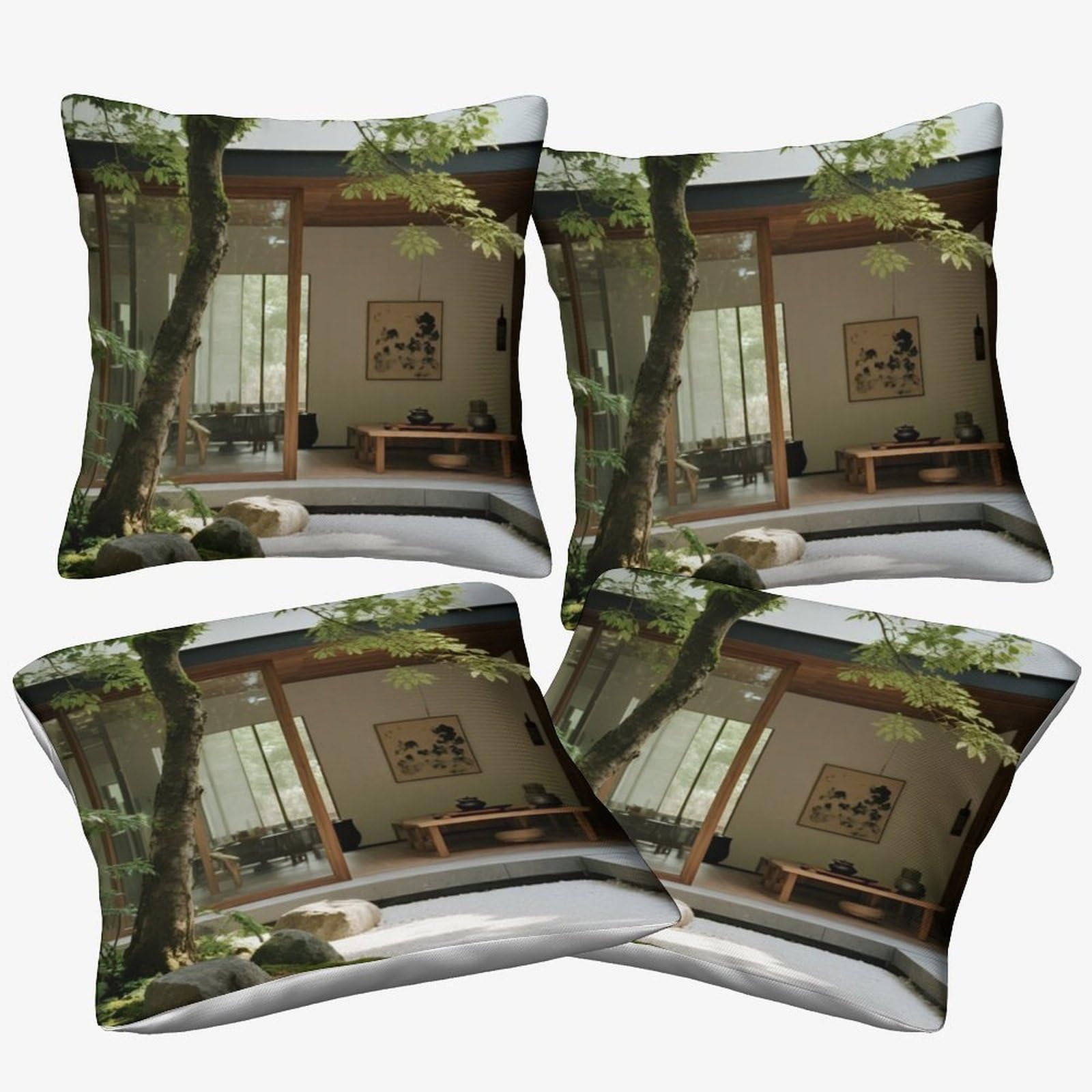 Housses de coussin de maison motif architecture au design graphique épuré
