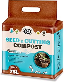 Coco & Coir Seed Compost Perlite Potting Mix | Peat-Free Organic Coco Soil Indoor Plants/Houseplants - Coco Grow+ 75L/5kg