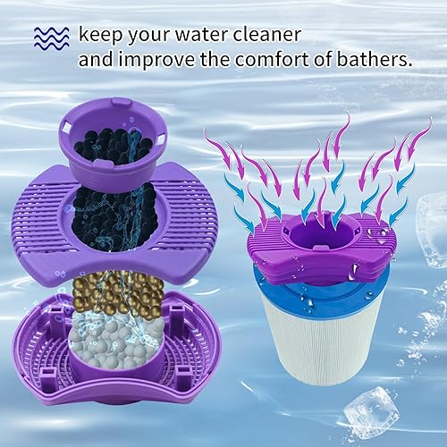 Miniatura 5 de Vsttar 01512-261 Desinfectante para bañera de hidromasaje se adapta al filtro de spa Dimension One, cartucho de filtro mineral para bañera de