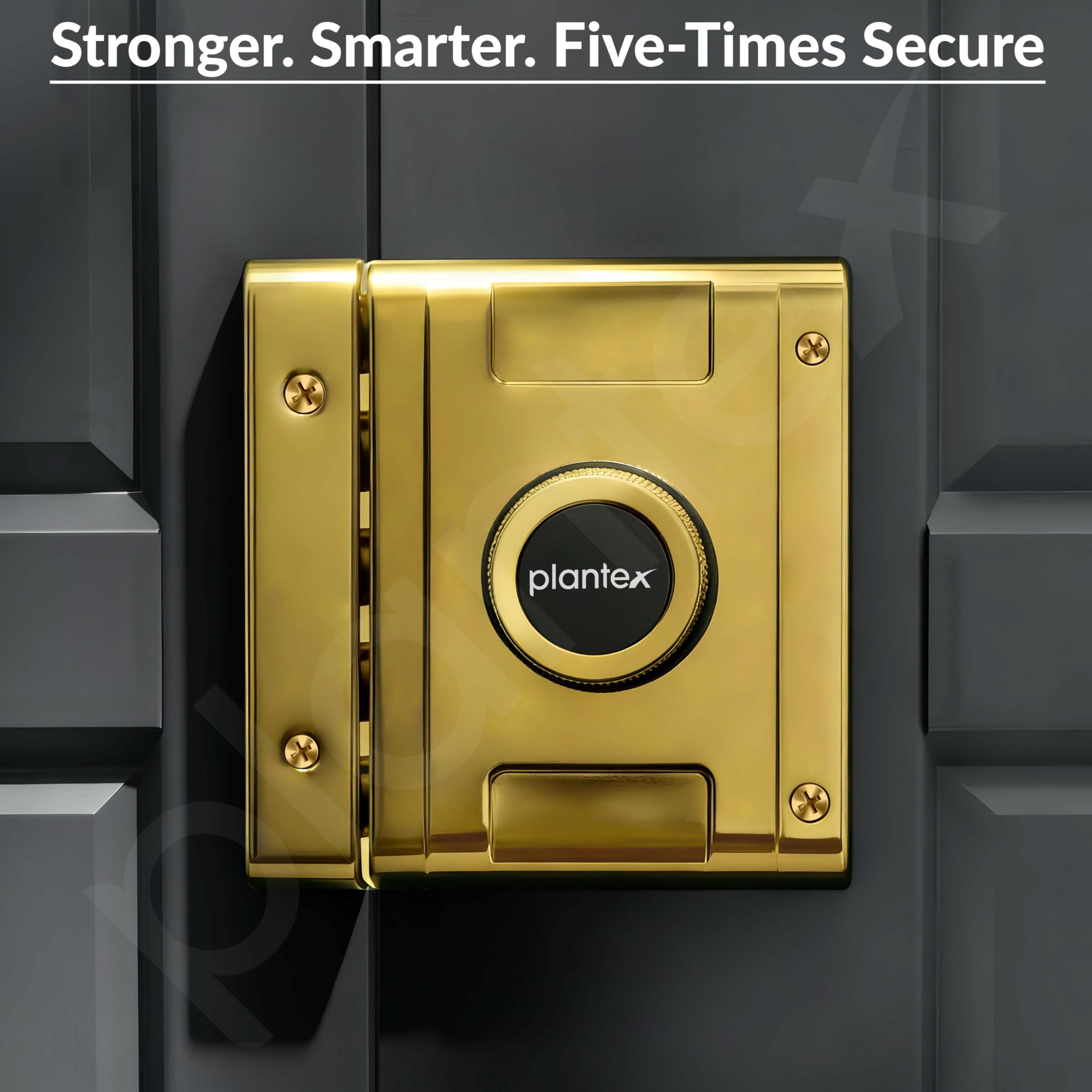 Plantex Stainless Steel Penta Bolt Lock for Main Door/5-Point Security Deadbolt with Brass Cylinder & 4 Keys/Door Lock Set with 5 Years of Warranty (PVD Gold) — Amazon image 7