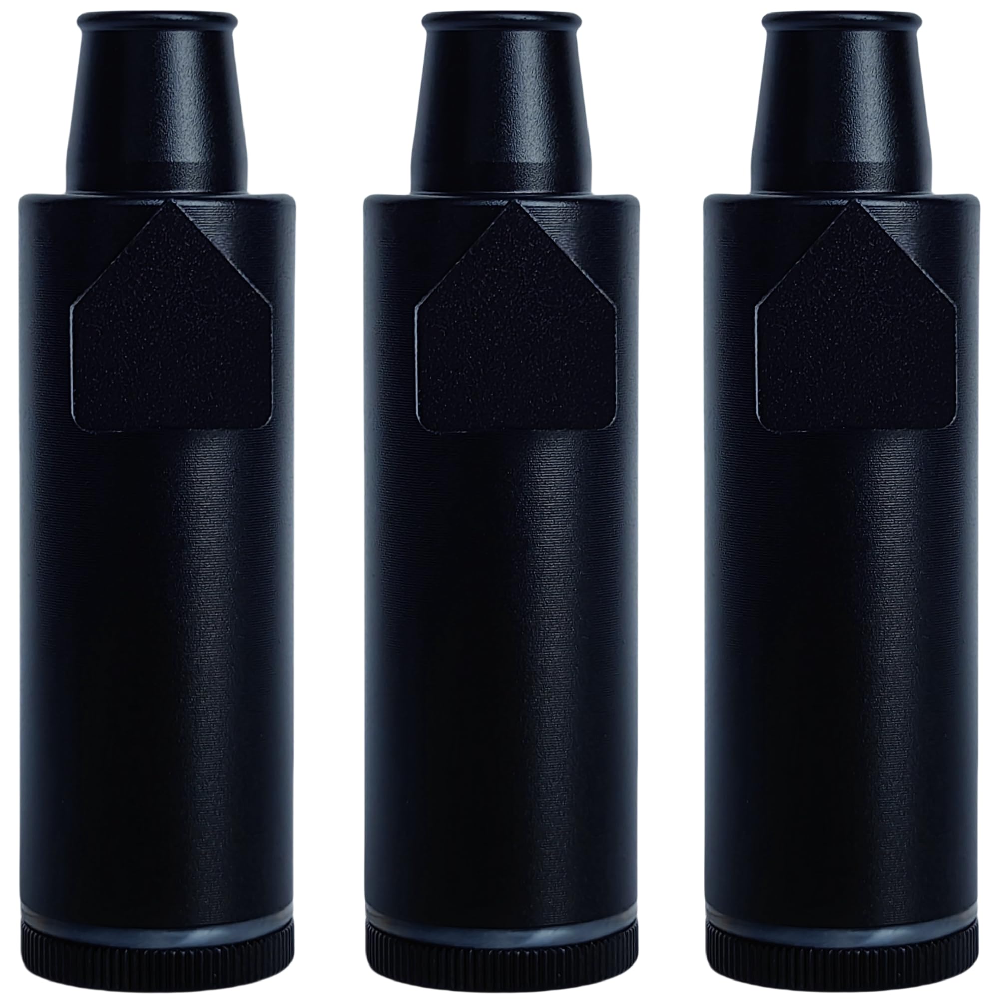 OakMsOik Metal Ieak-proof Bottle (3nd Generation Upgrade Version) (Black）Pepper Shaker (3 pack)