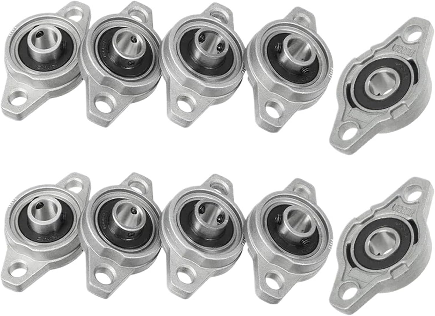 10PCS KFL08 KFL000 KFL001 KFL002 KFL003 KFL004 KFL005 8 12mm Pillow Block Rhombic Bearing ZINC Alloy Insert Linear Bearing Shaft(4Pcs,KFL002 15MM)