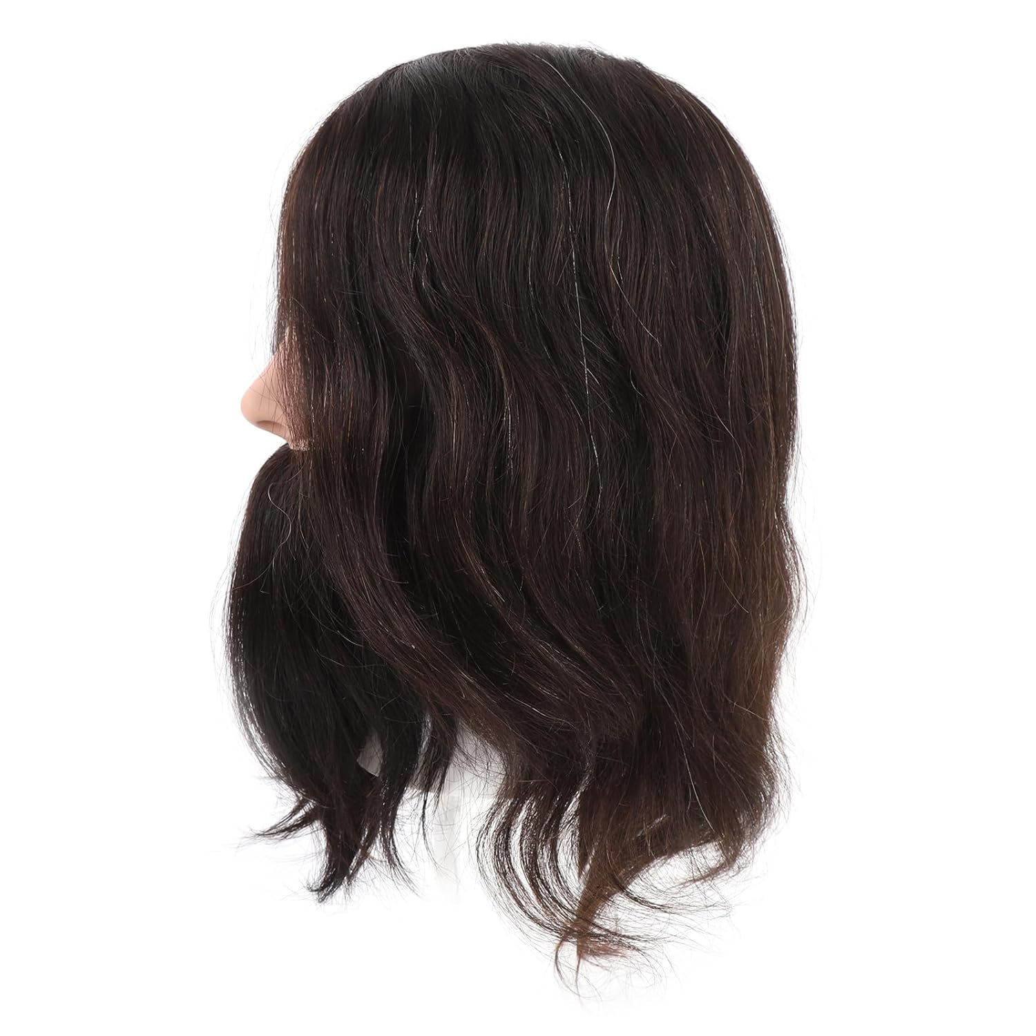 Male Mannequin Head with Beard, Barber Training Head for Hair Styling Practice, Realistic Simulation Beard Head Model with Ergonomic Design for Barbers and Stylists