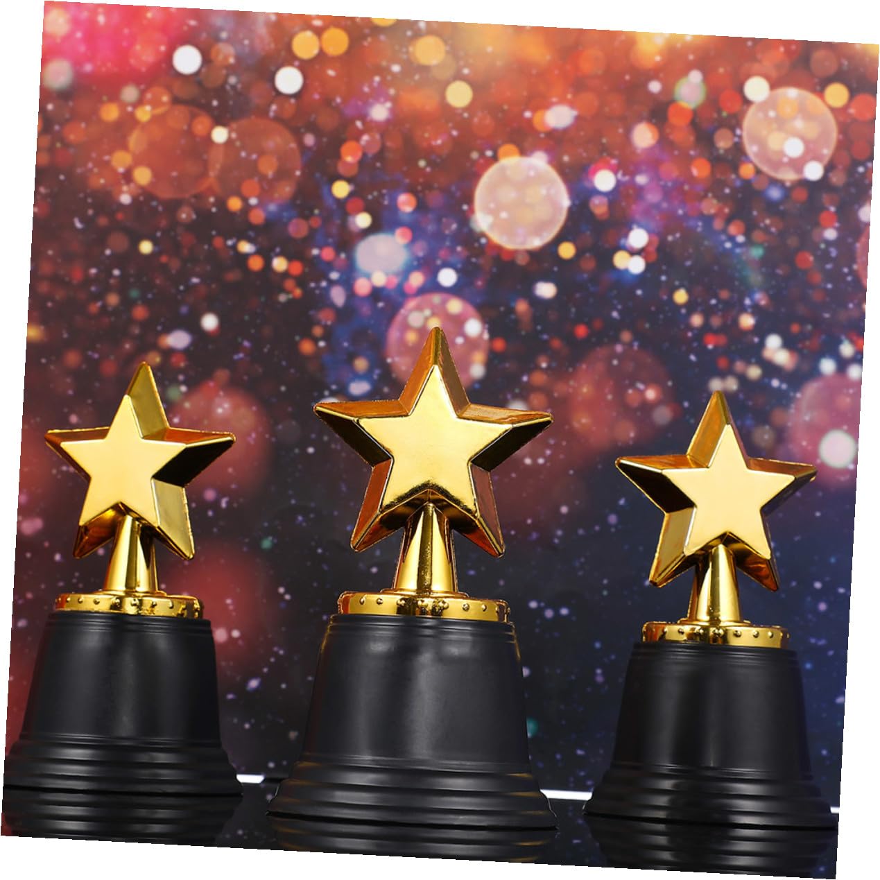 Mini Estrella Plástico Niños para Trofeo 9 Piezas de Decoracion Verano