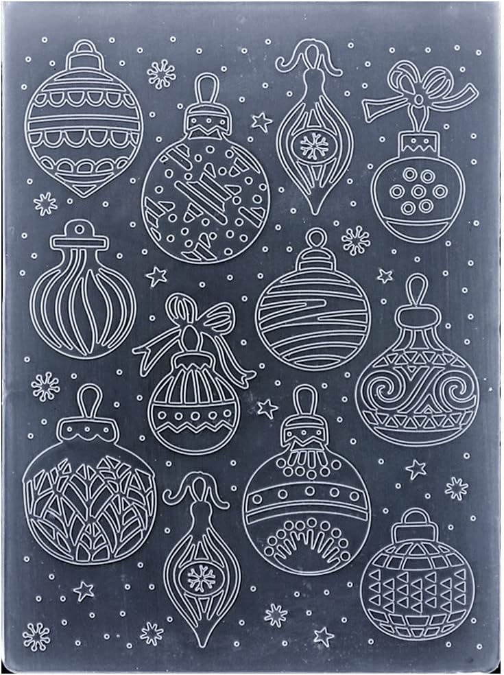 KWELLAM Stencil Per Carte Natalizie Con Slitta E Fiocchi Di Neve - Plastica Trasparente Per Scrapbooking - Foto 6