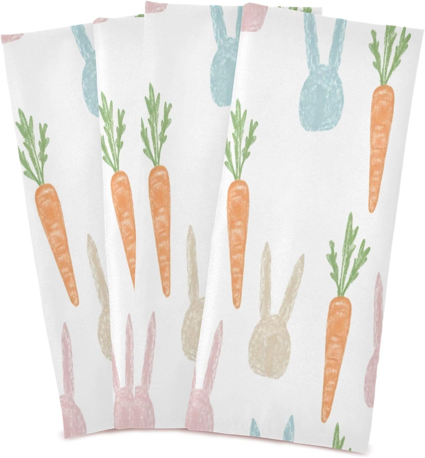 Easter Kitchen Towels Set of 6, Soft Absorbent Quick Drying and Reusable Dish Towels for Kitchen, Bathroom and Home Decor, 18 x 28 in