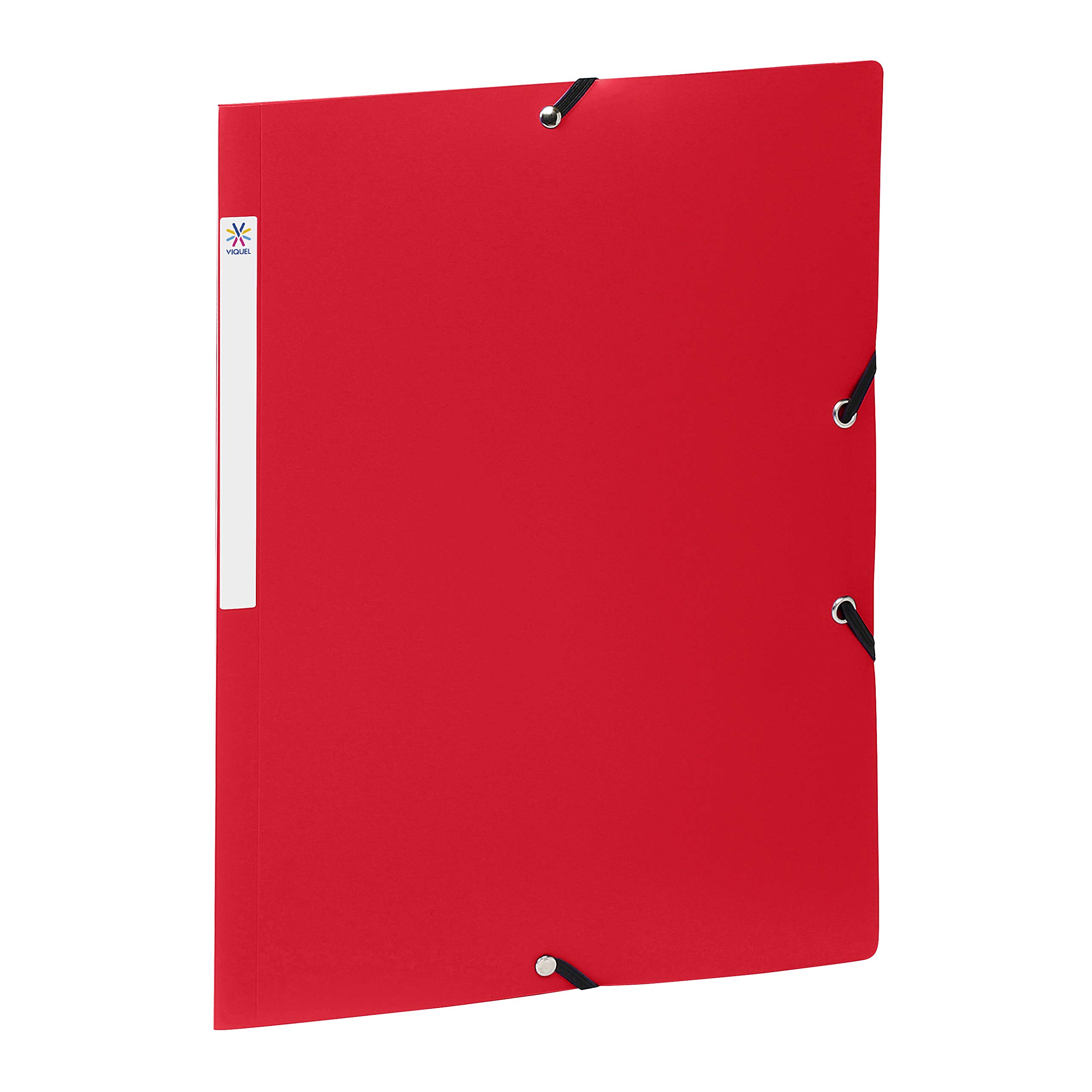 Viquel 113701 12 Red folder - folders (Red, Polypropylene, A4, Elastic band, Box file folder)